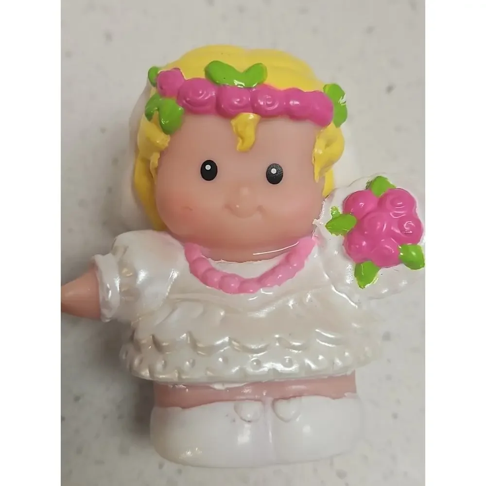 Fisher Price Little People Lot Wedding Bride Groom PVC‎ Figures Cake Toppers
